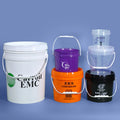Wholesale 1L 2L 3L 4L 5L 10L 20L Empty Plastic PP Bucket Food Safe Pail Bucket with Lids