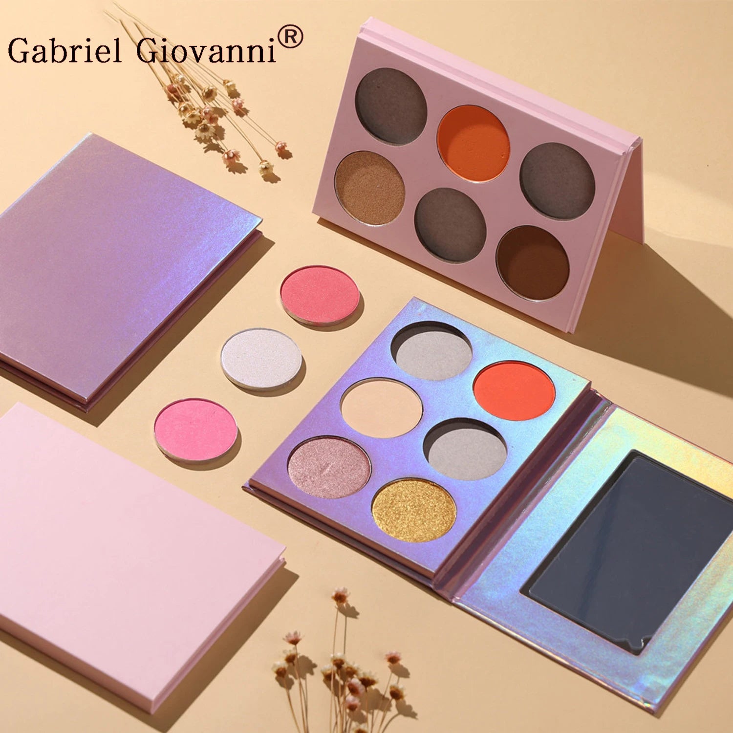 Wholesale OEM Custom logo Makeup Vegan Private Label DIY Makeup Highlighter Contour Bronze Blush Palette