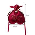 Hot Sale Gold Velvet Drawstring Bag Wedding Gift Packaging Bag Festive Celebration Chocolate Candy Cosmetics Storage Bag