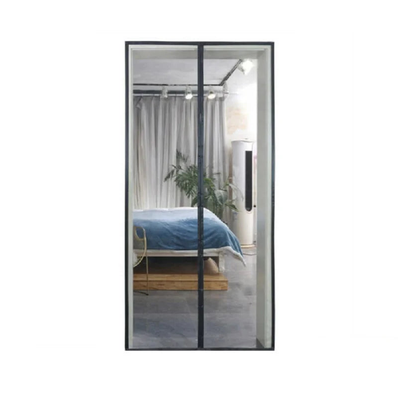 Modern Design Magnetic Retractable Mosquito Soft Screen Door Polyester Mesh Net Curtains with Magnets
