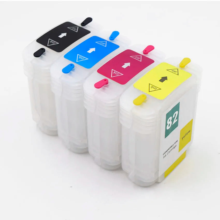 10/82 69ml Inkjet Refillable Ink CartridgeHp with Chip for HP Designjet 500 500ps 800 800ps HP500 HP800 HP82 Plotter