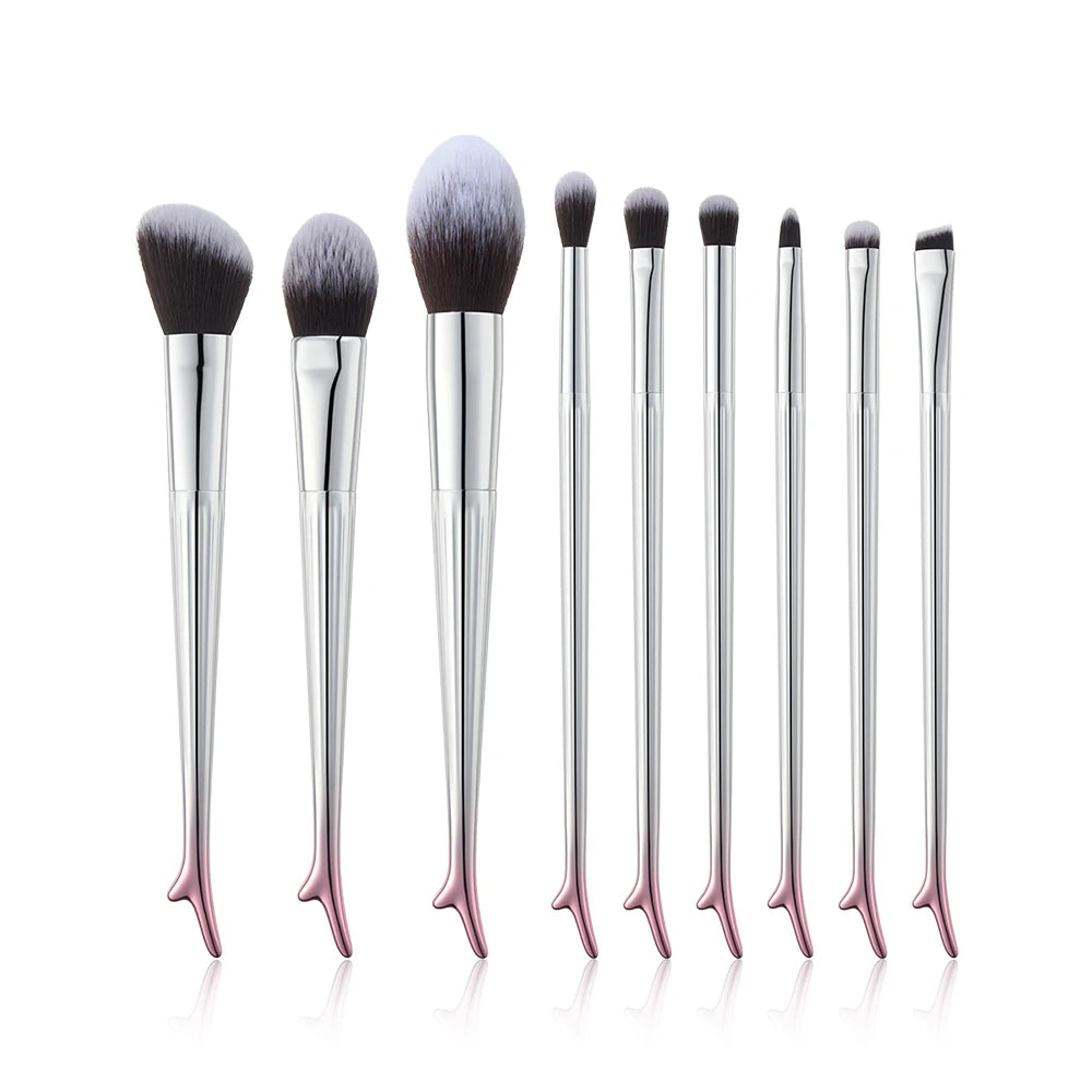 Apsara Deer New Design 9 Basic Beginner Quality Soft Vegan Custom Logo Cosmetics Brush Everyday Essentials Makeup Brush Set