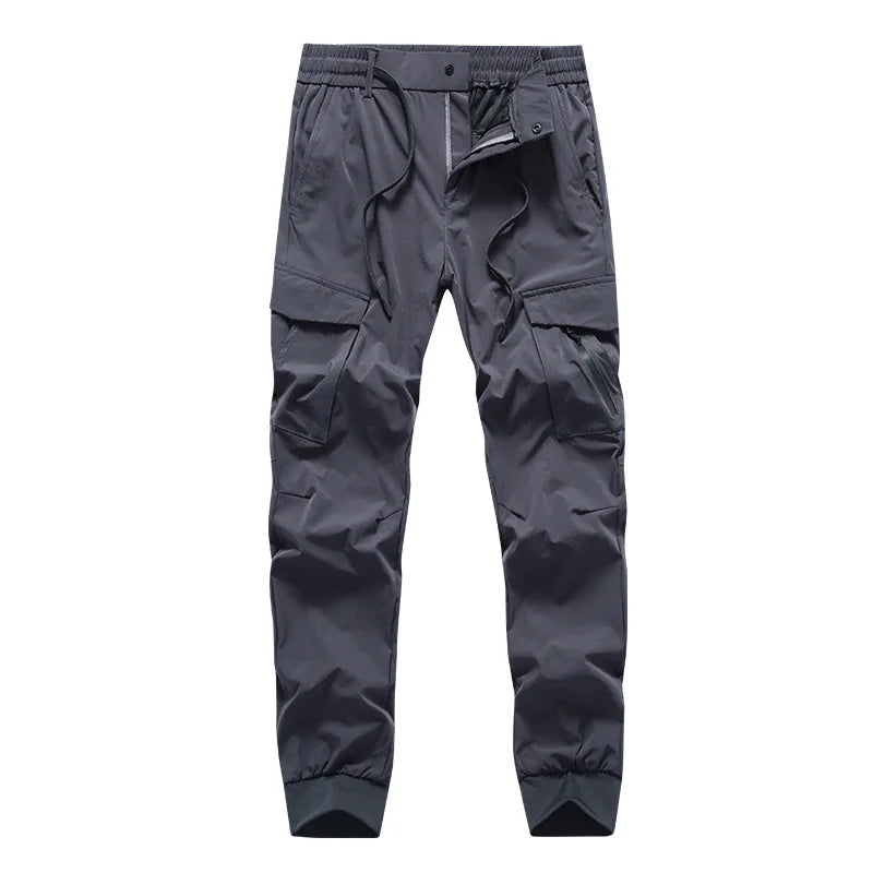 Men's Casual High Quick Drying Trousers Summer UV Resistant Waterproof Hiking Climbing Trekking Camping Cycling Fishing Size 4XL