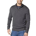Wholesale Men's Quarter-Zip Sweaters Long Sleeve Ribbed Winter Warm Mens Cotton Sweater Classic Blank Custom Logo Sweater