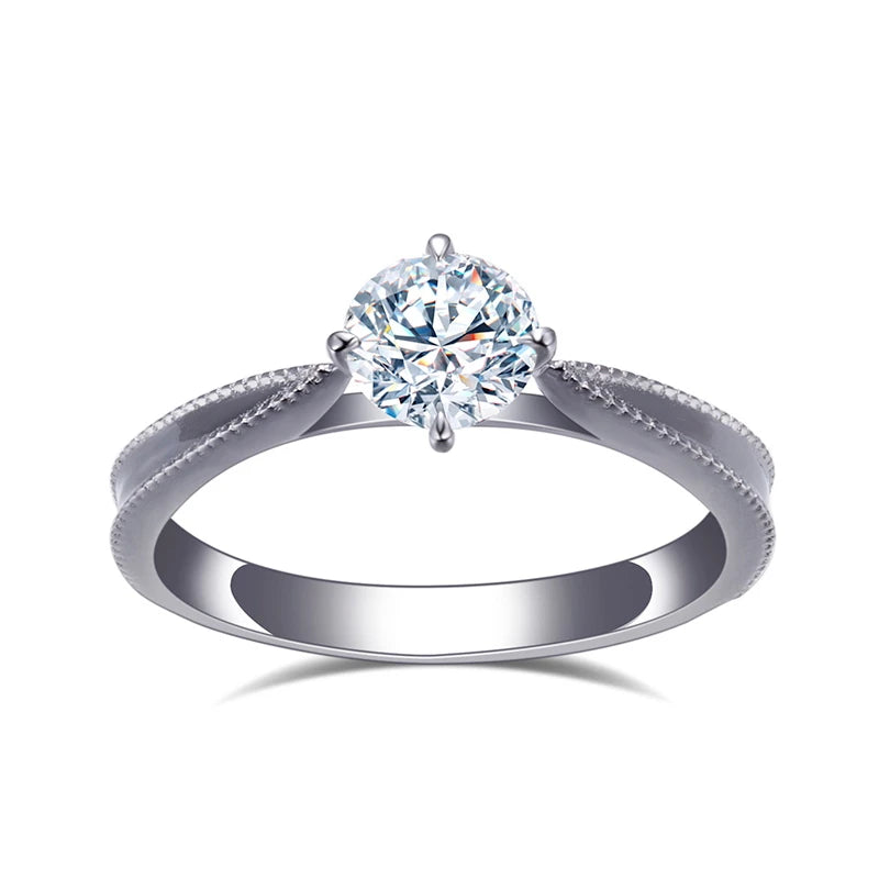 Messi Gems MSR-946 Customized Jewelry 18K Gold Engagement Wedding IGI 0.5ct D VS1 Lab Grown Diamond Ring