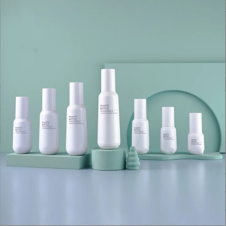 50ML 180ML Japanese White Toner Spray Bottle Skin Care Lotion Bottle PET Plastic Flask