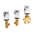 GOGO Copper Bathtub Faucet Switch Bathroom Shower 1/2in Cold & Hot Water Tap Switch Bathroom Sprinkler Valve Accessories