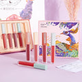 Custom Organic Nude Vegan Glossy Lip Gloss in 5 Colors Clear Private Label Vendor