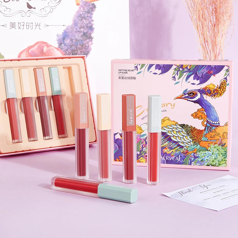 Custom Organic Nude Vegan Glossy Lip Gloss in 5 Colors Clear Private Label Vendor