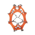 DB-017 Portable 12 Tine Walker Snow Spikes Silicone 201 Stainless Steel Crampons Walking Hiking Ice Snow Grips