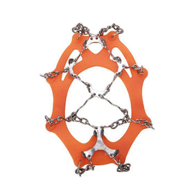 DB-017 Portable 12 Tine Walker Snow Spikes Silicone 201 Stainless Steel Crampons Walking Hiking Ice Snow Grips