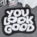 Modern Non-Slip Home Bathroom Door Mat Colorful Cartoon Flocking Absorbent Polyester Tufted for Hotel Use
