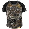 Fitspi Men Vintage Motorcycle T Shirt 3d Print Casual Short Sleeve Loose Oversized Tshirts Men Sweatshirt Top Clothing