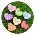 Colorful Heart Resin Beads 1000pcs/lot Lovely Heart Flatback Fit Nail Art Decor Scrapbooking Jewelry Finding