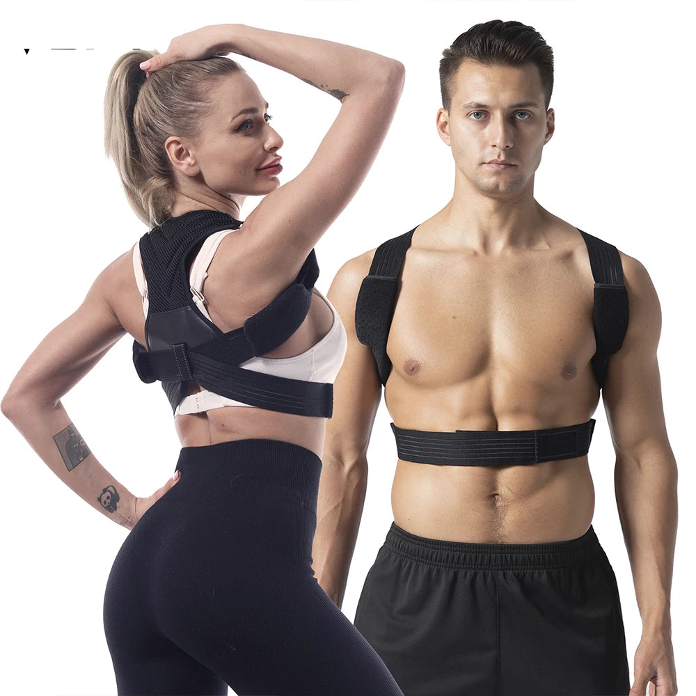 Adjustable Upper Back Body Support Brace Upper Upright Elastic Correction Posture Corrector