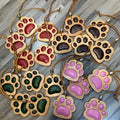 Zenos Genuine Leather Cat Claw Pendant Keychain Cute Decoration for Fashion Bags and Wallets Keychain Bag Charm