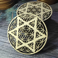 Wooden Coasters  Engraving Coasters Drink Coasters - Coasters Designed for Table Decoration Laser Cut Coasters