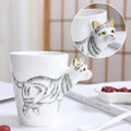 Wholesale Ceramic Mug Coffee Tea Mug Cup Gorgeous Cat Shape Design Cat Ceramic Mug for Home Office