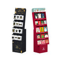 Custom Eco-friendly Recyclable Modern Customized Retail Greeting Card Display Rack Strong Corrugated Paper Floor Stand for