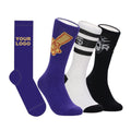 OEM Made Your Own Design logo Sport Socks Custom Crew Cotton Sport Athletic Customised Socks