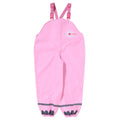 Cartoon Print PVC Raincoat Suspender Pants for Kids Fashionable Waterproof Jacket for Rainy Camping Tours Custom Logo Girls'