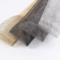 South Korea Handmade DIY Hair Accessories Satin Ribbon Striped Gold Silver Double Face Silk Mesh for Clothing Garment Gift