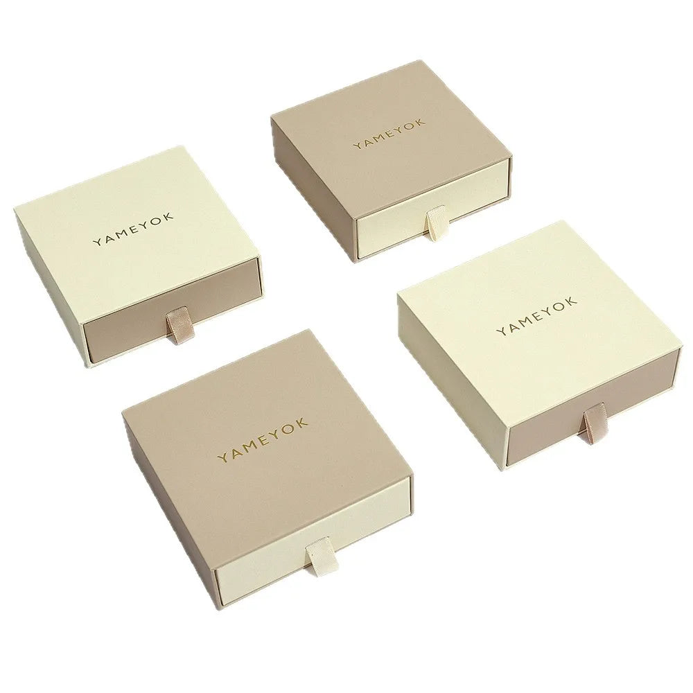 Small Cardboard Drawer Style Jewelry Package Boxes Large Jewelry Paper Box for Pendant Necklace