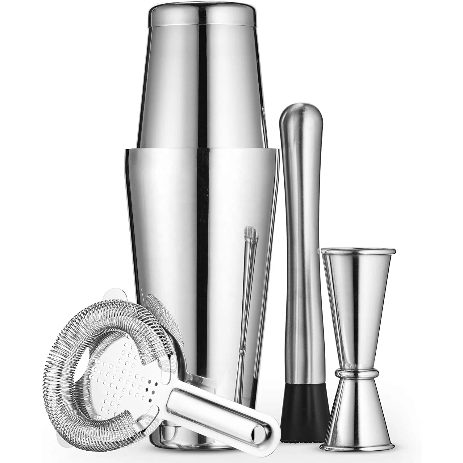Wuyi Camol Factory Boston Shaker Tins with Weighted  Bartender Kit with 18oz & 28oz Mixed Drink Boston Shaker