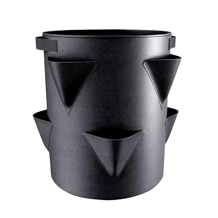 Modern Floral Plant Growth Bags Strawberry Seeding Bags Portable Planting Bags for Garden