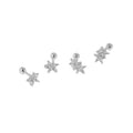Ins Hot Selling Screw Type Small Stud Back 925 Sterling Silver Minimalist Screwback Starfish Earring