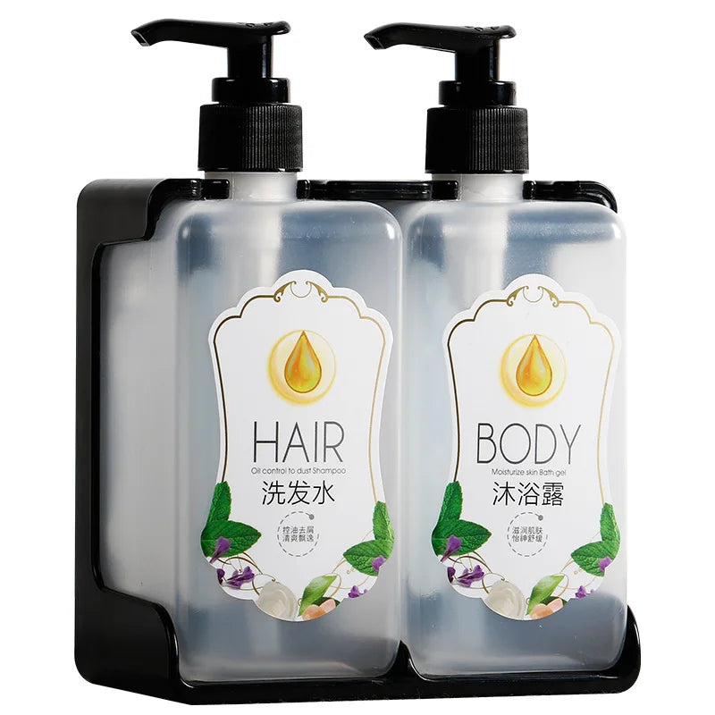 Modern Plastic Hotel Foam Hand Soap Pump Bottle Holder Wall Mounted Dispenser Bracket