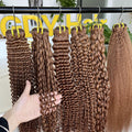 GDY Cheap Brazilian Human Hair Bundle #30 Deep Wave Deep Curly Kinky Curly Kinky Straight Colored Raw Hair Bundles