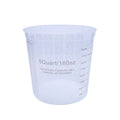 Master 5000ml 160oz 5 Quart Transparent Auto Scale Mixing Cups Painting and Coatings Solvent Resistant Plastic Measuring Cup