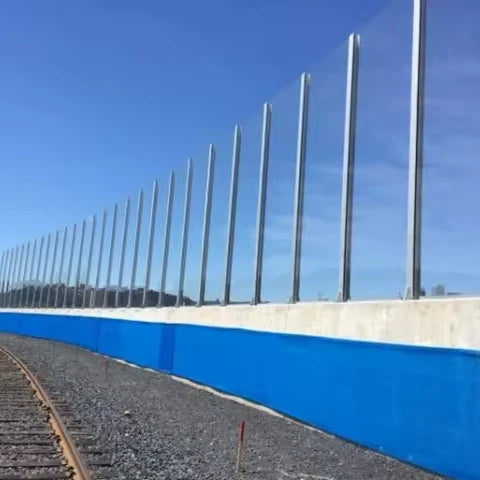 High Quality Aluminum Acoustic Sound Barrier Sound Proof Fence Fire Water Resistance ISO9001 Certified 5 Year Warranty for
