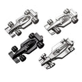 Metal Metal Charms Logo Racing Model Keyring Custom Logo Personalized Pendant Charms for Tourist Souvenir Giveaway