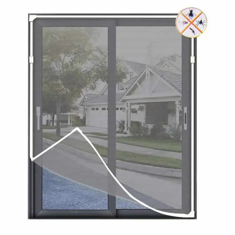 DIY Modern Magnetic Window Screen Mesh Kits with Fiberglass Insect Mosquito Fly Nettings UV Protection Adjustable Cut to Size