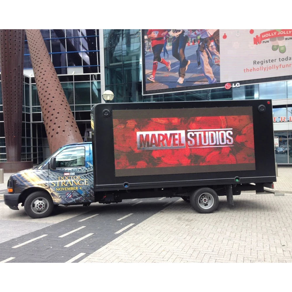 HD Outdoor Led Tv Display Popular Mobile Trailer Screen Advertising Outdoor P10 Full Color Truck Led Display Screen