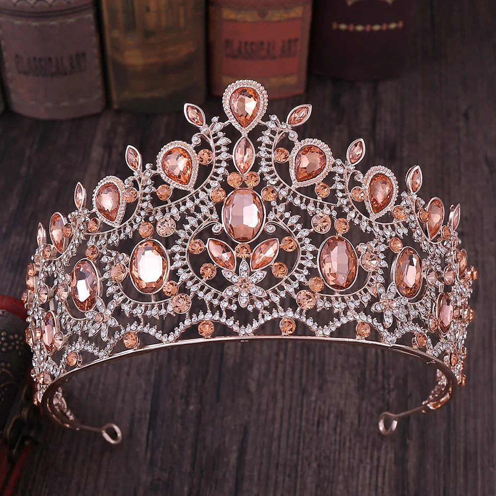 Wholesale 2021 Luxurious Europe Retro Baroque Bride Crown Headdress Queen Crown Tiara Accessories