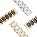 Stainless Steel Ceramic Rose Gold Watch Band 14mm 16mm18mm 20mm 22mm Men's and Women's Bracelet Watch Accessories