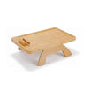 Custom Modern Eco-Friendly Bamboo Sofa Armrest Tray Table with Cell Phone Holder Foldable Clip