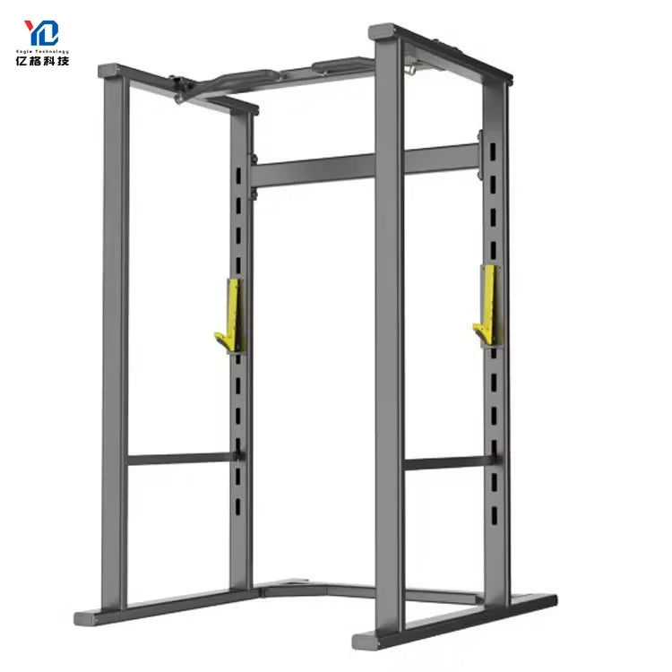 YG Fitness YG-1037 Power Cage Squat Rack Steel Metal Gym Machine with Lat Pull Down System Benches & Racks Strength Equipment