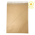 Custom  Logo Biodegradable  Kraft Gusset Envelop Paper  Packing Kraft Paper Mailing Bags Rigid Clothing Documents Shipping Bag
