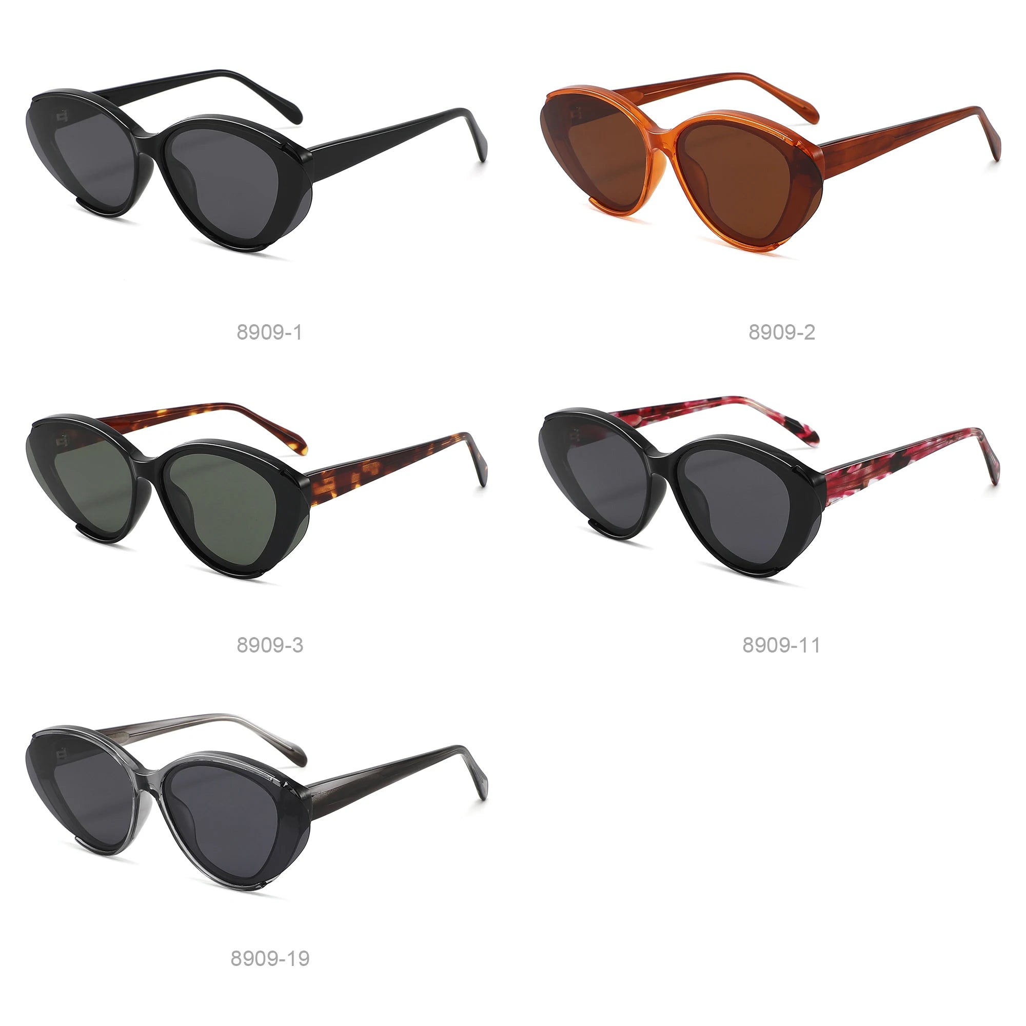 High Quality TR90 Frame Acetate Sunglasses  TAC Polarized Lens Custom logo Sunglasses 2024