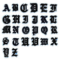 DIY Old English Letters Chenille Iron on Patch for Kid Customized Letters Chenille Embroidery Sticker Patches