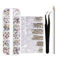 Tamax NAK012 Nail Art Kits Big ab Shape Rhinestone Decorations Gem Picker Tweezers Dotting Pencil Manicure Tools Accessories