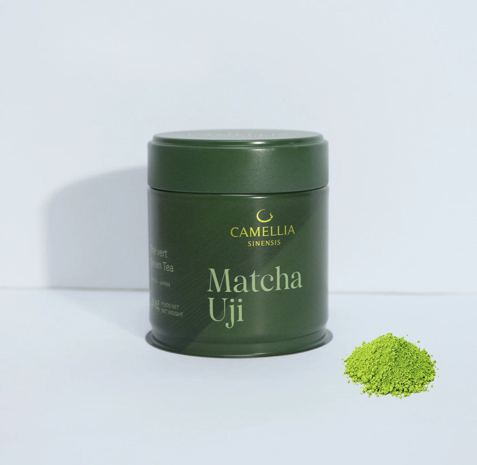Airtight Food Grade 30g 50g 100g Tin Can Container for Round Matcha and Green Tea Powder Tinplate with Screw Lid for sealed
