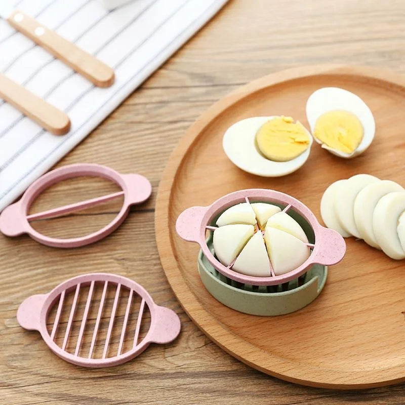 2026 New Simple  Fashionable Kitchen Wheat Straw Egg Cutter Multifunctional Degradable Egg Separator Fancy Egg Opener