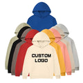 380GSM Athletic Hoodies Mens French Terry Hooded Custom Logo Cotton Polyester Blend Streetwear Pullover