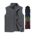 Men's Practical Autumn Outdoor Wearing Polar Fleece Waistcoat With Custom Embroidery Logo Plus Size Vest Jacket