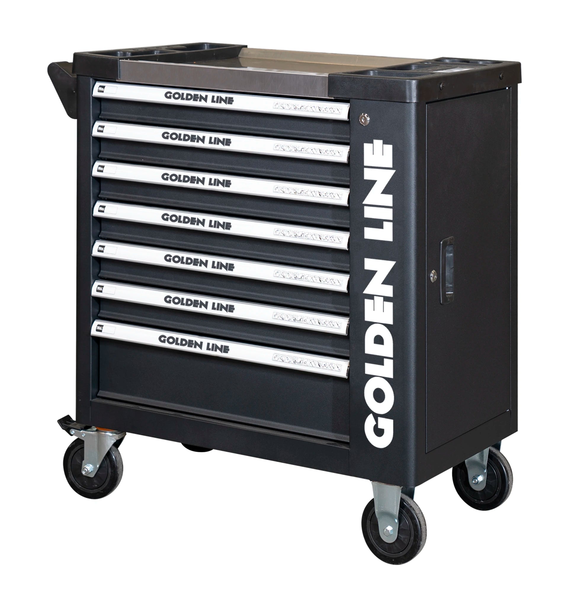 7-Drawer Auto Repair Tool Chest Fixman Craftsman Garage Storage Roller Cabinet Customizable Metal Iron Cabinet Workshop